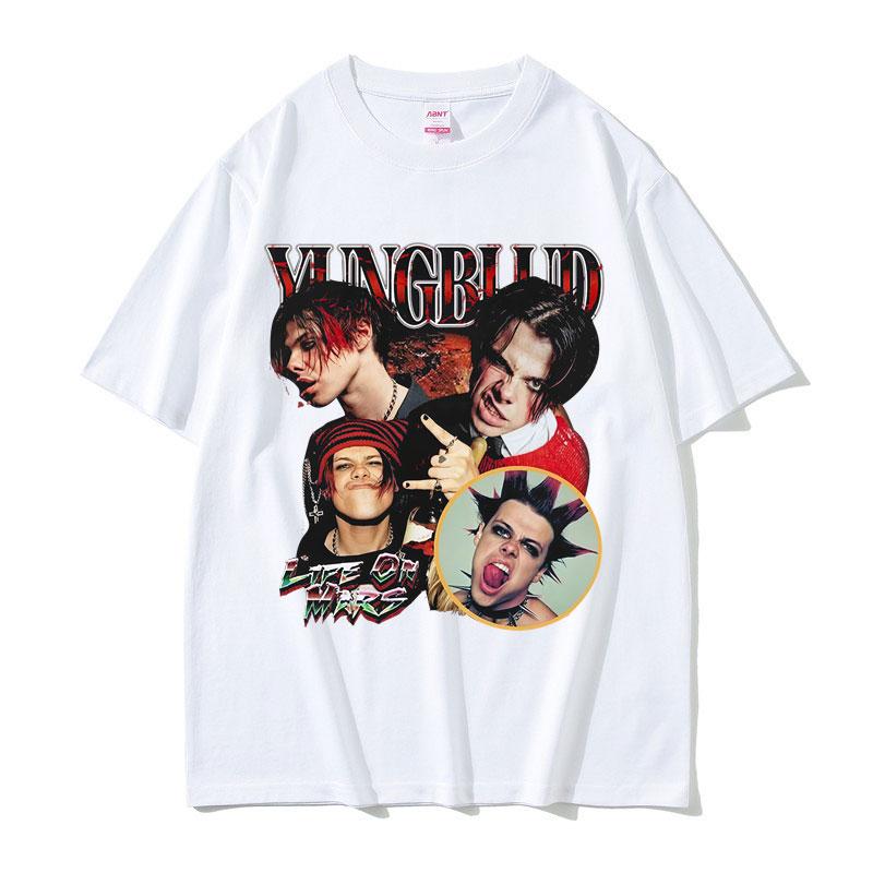 2026 Summer Cotton Tee Punk Rock Graphic Unisex WOMEN Plus Size Loose Casual Hip Hop Streetwear Breathable Top Y2k