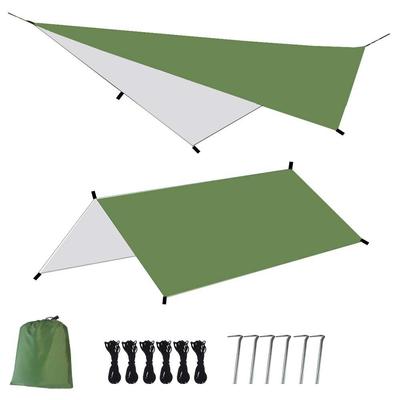 Waterproof Outdoor Camouflage Sunshade: Multifunctional Silver Coated Beach Canopy Tent & Portable Ground Sheet Awning