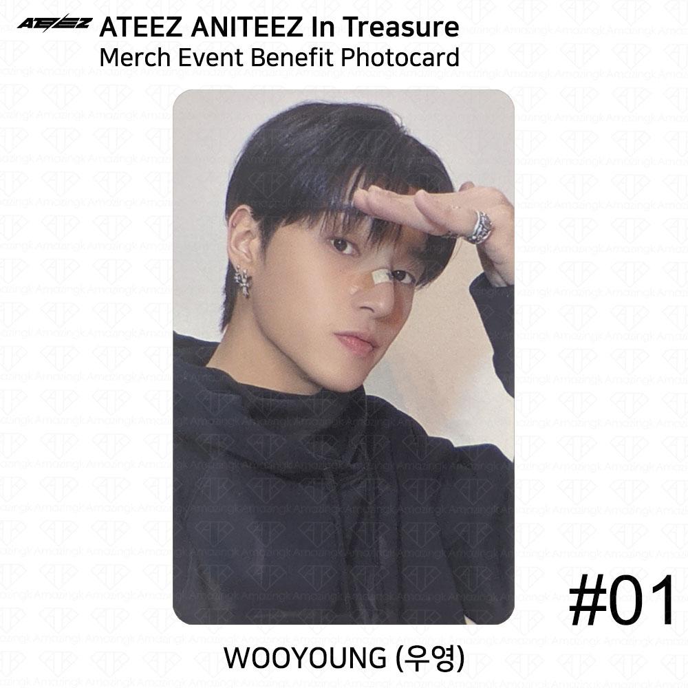 

ATEEZ ANITEEZ у благодійному мерчі Treasure Merch, фотокартці Sticon Stamp, події KPOP K-POP Wooyoung MerchBenefit #1