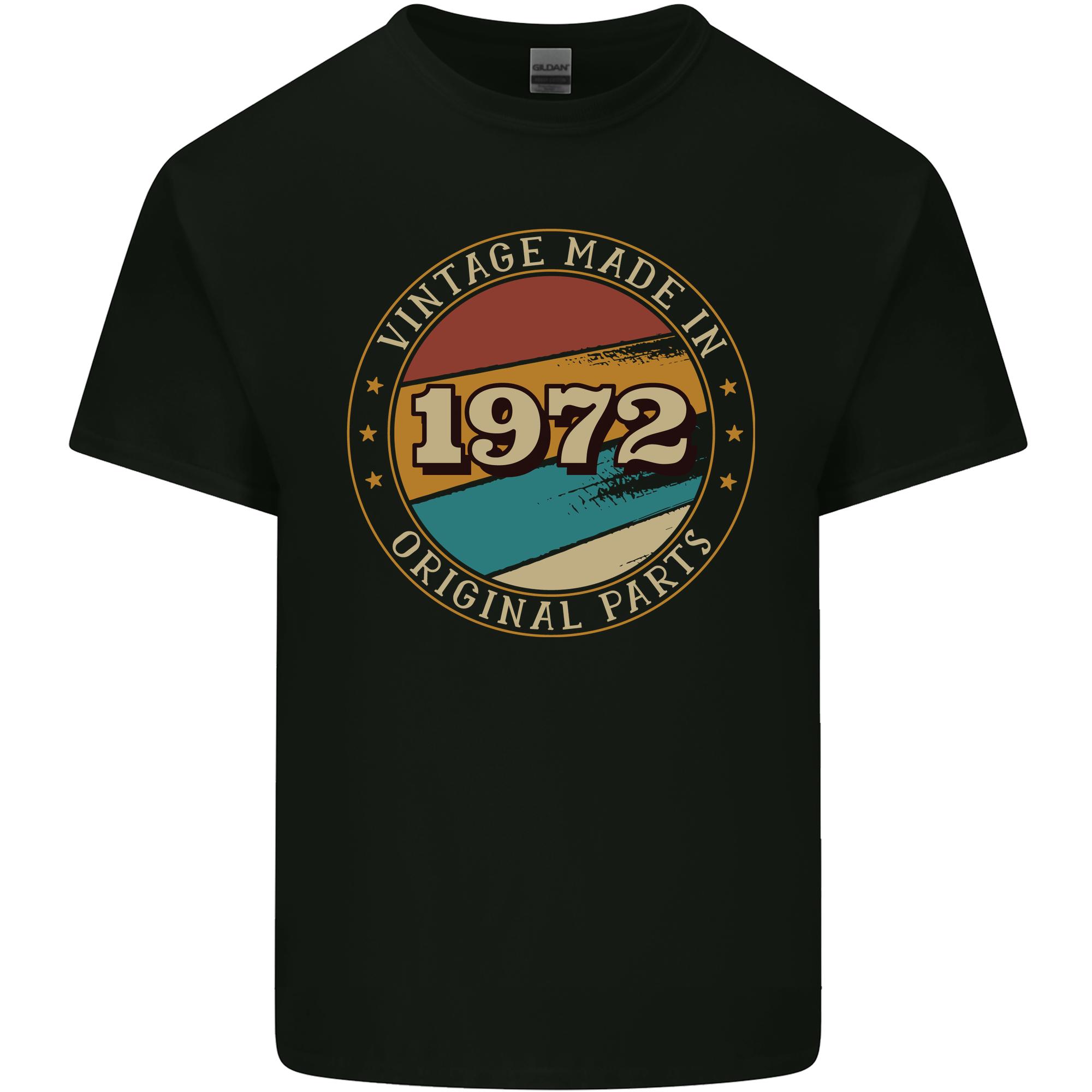 54th Birthday Vintage Made In 1972 Unisexs Light Cotton TShirt S