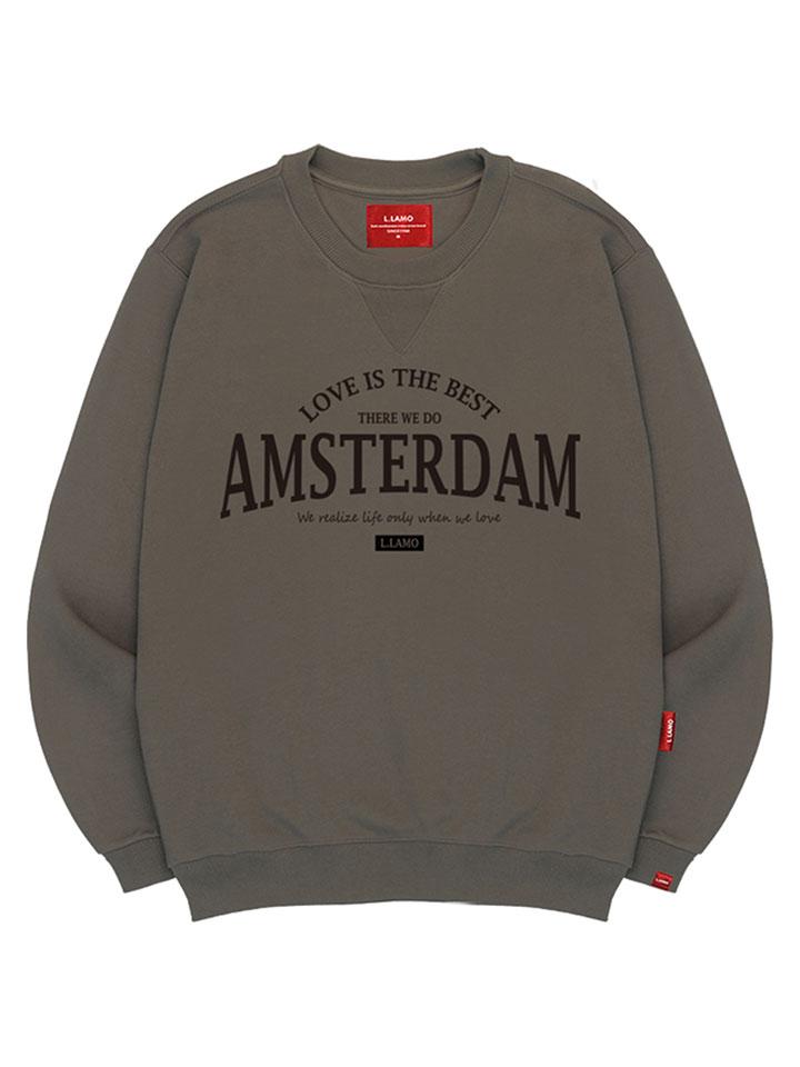 Ellamo Amsterdam Sweatshirt Unisex Big Size S~4Xl (Type A)