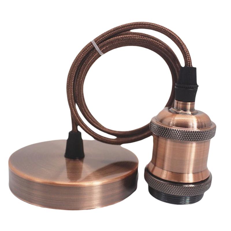 1 Piece Chandelier Screws Ceramic Base With Ceiling Base Fixtures E27 Vintage Antique Copper Lampholder