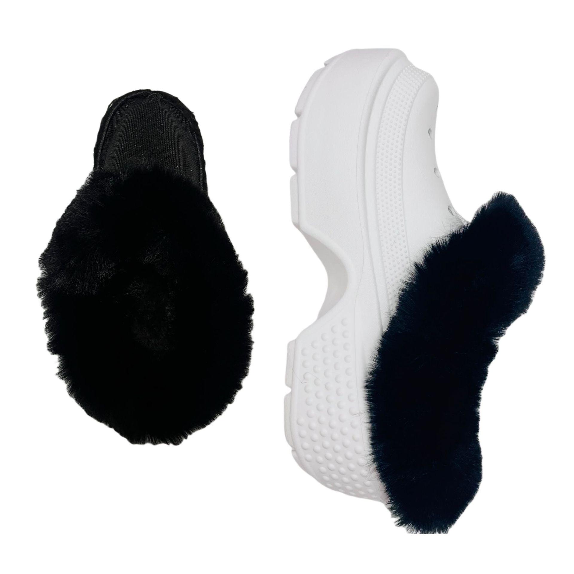 

Плюшевый зимний чехол для обуви с отверстием для носка - съемный, моющийся, толстый, мягкий, с хлопковой подкладкой 44-45=M8, inner length 260mm