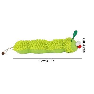 Interactive Cat Chew Toys Caterpillar Catnip Molar Toy Silvervine Cat Teaser Interaction Toy Clean Mouth Kitten Toy Pet Supplies