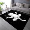 Cat in Yoga Carpet for Living Room Bedroom Bathroom Mat Creative Doormat Sofa Table Home Decor Area Rug Large Size for Gifts