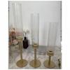 Gold Electroplated Iron Art Candlestick Set – Ideal for Weddings, Birthdays, and Home Decor