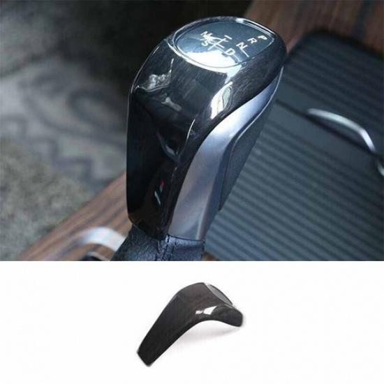 Central Console Gear Black Wood Grain Shift Knob Cover 2016- For BMW X1 F48
