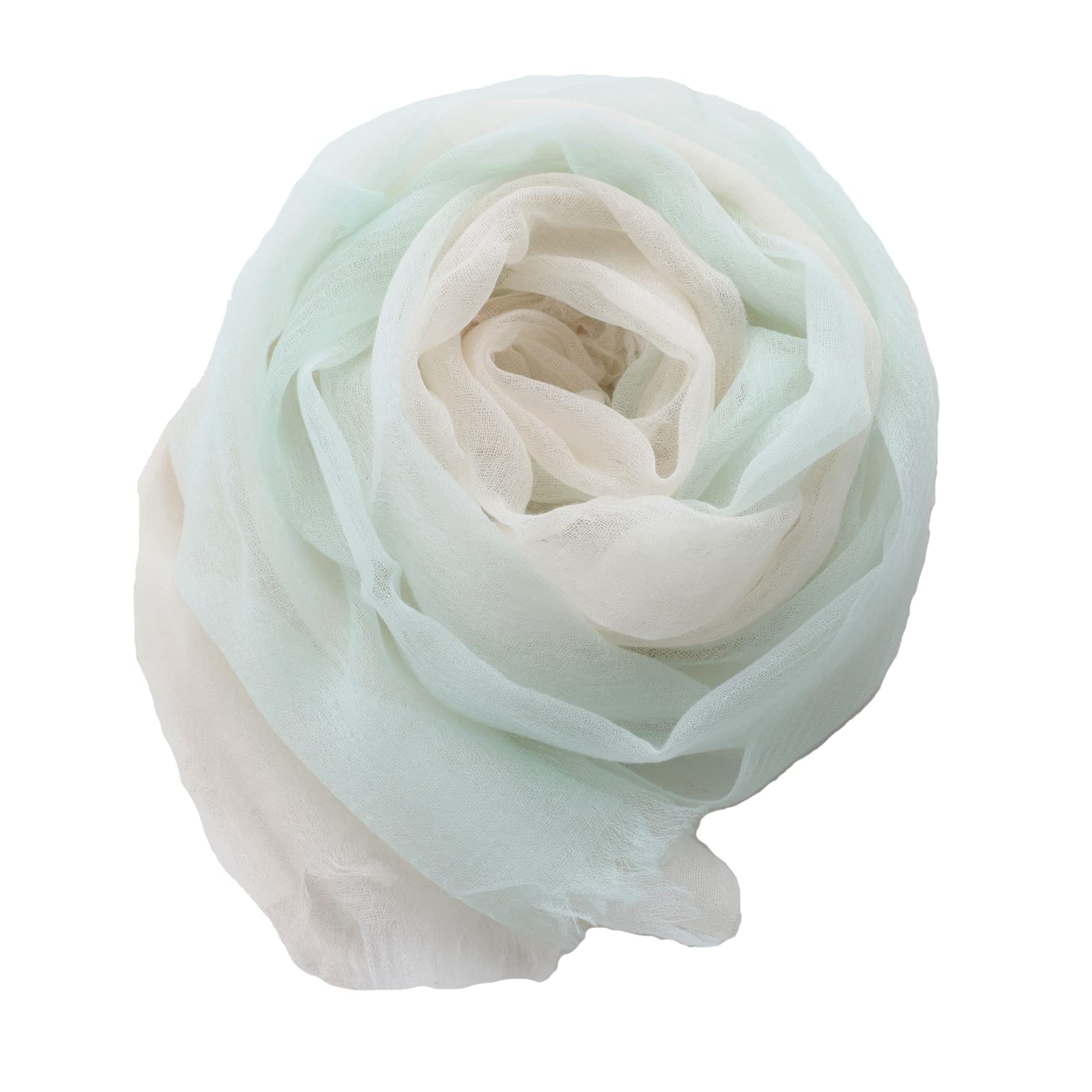 

Airy Cashmere Gradient 150cm x 30g [CEREALS] 100% Stole, Lightweight, 70cm, Approx. (Mint)