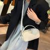Women Luxury Real Split Cowhide Leather Crossbody Saddle Bag Soft Small Square Shoulder Bag For Female Casual Handbag Wholesale