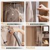TAILI Hanging Vacuum Storage Bags 4pcs Space Saver Bags Clear Vacuum Sealer Bag for Clothing Suits and Jackets Closet Organizers