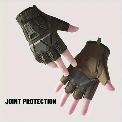 Hunting Tactical Gloves Half Finger Gloves Breathable Non-slip Gloves Sports Cycling Hiking Fishing Outdoor Equipment