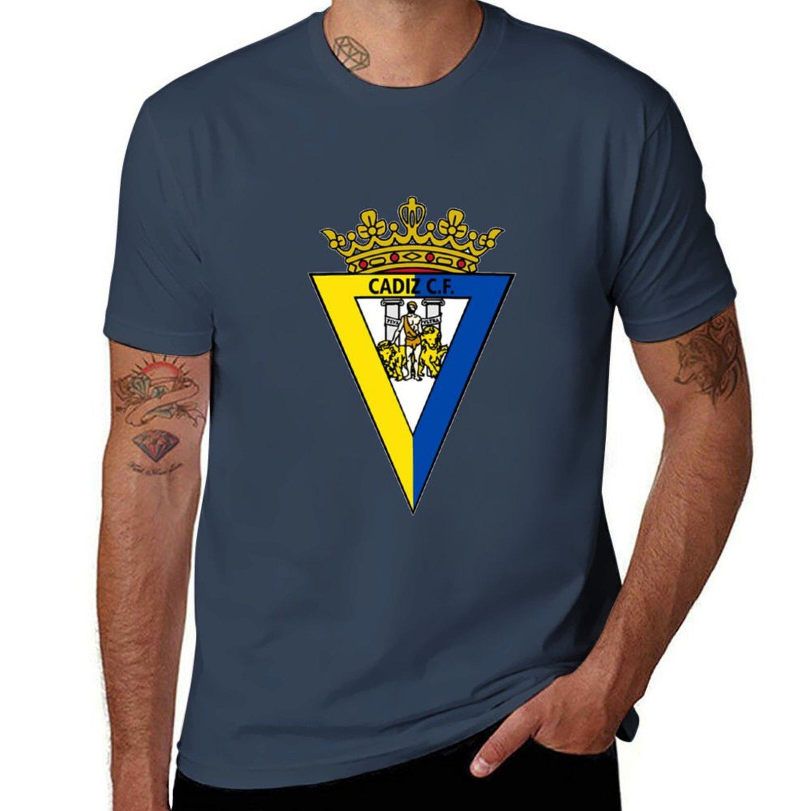 

Cadiz cf T-Shirt summer clothes Clothing blue archive mens clothing L