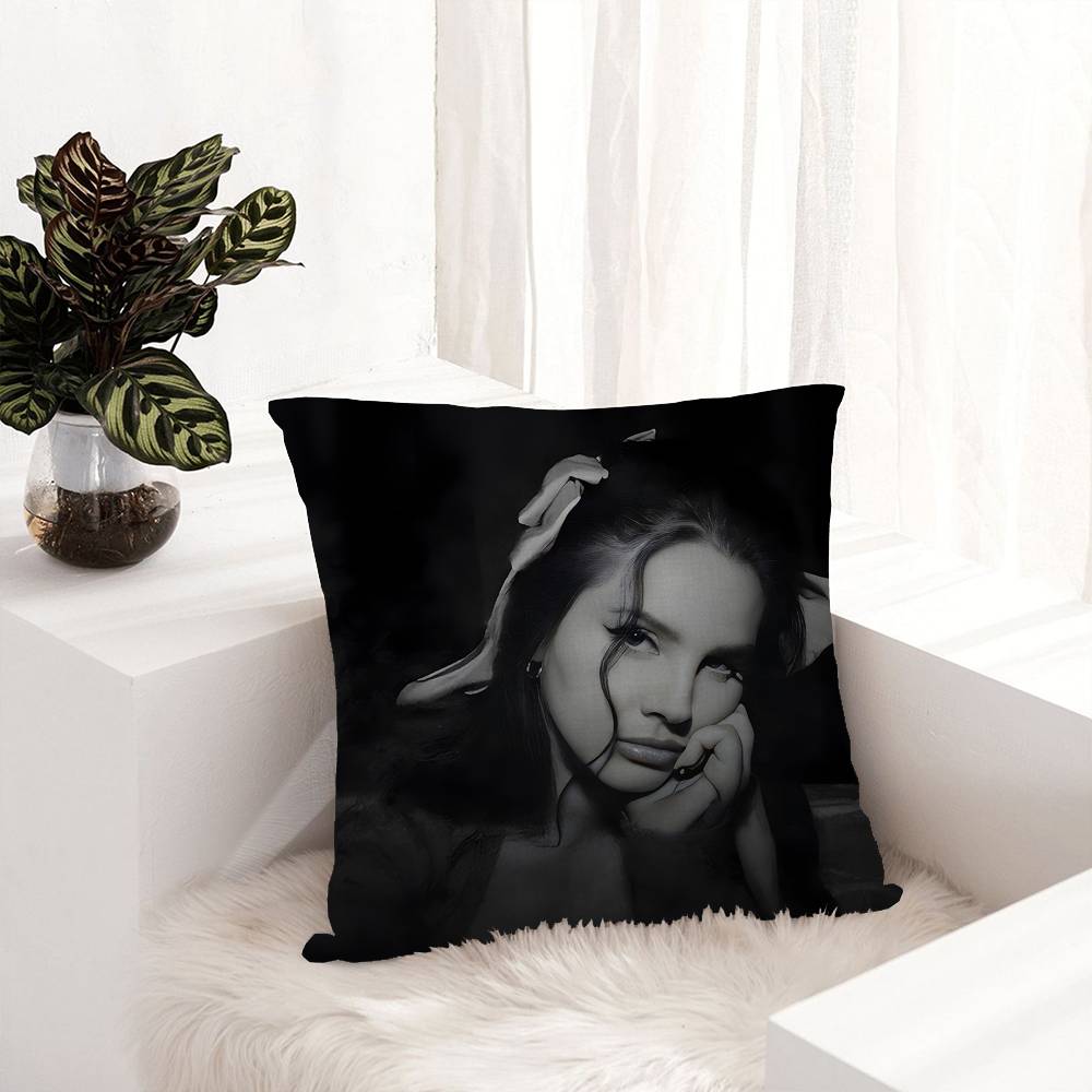 Pop Singer Lana Del Rey Cushion Cover Pillowcase Upholstery Sofa Throw Pillow Home Decor Pillowcas