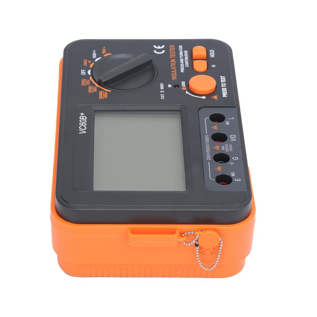 VC60B+ Megohmmeter Sound Light Alarm Short Circuit Automatic Reset Portable Small MultiFunction Insulation Resistance Tester