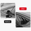 For Mustang Mach-E Mach E   ABS Plastic Rear Window Quarter Louver Cover Side Vent Trim Car Adhesive Accessories