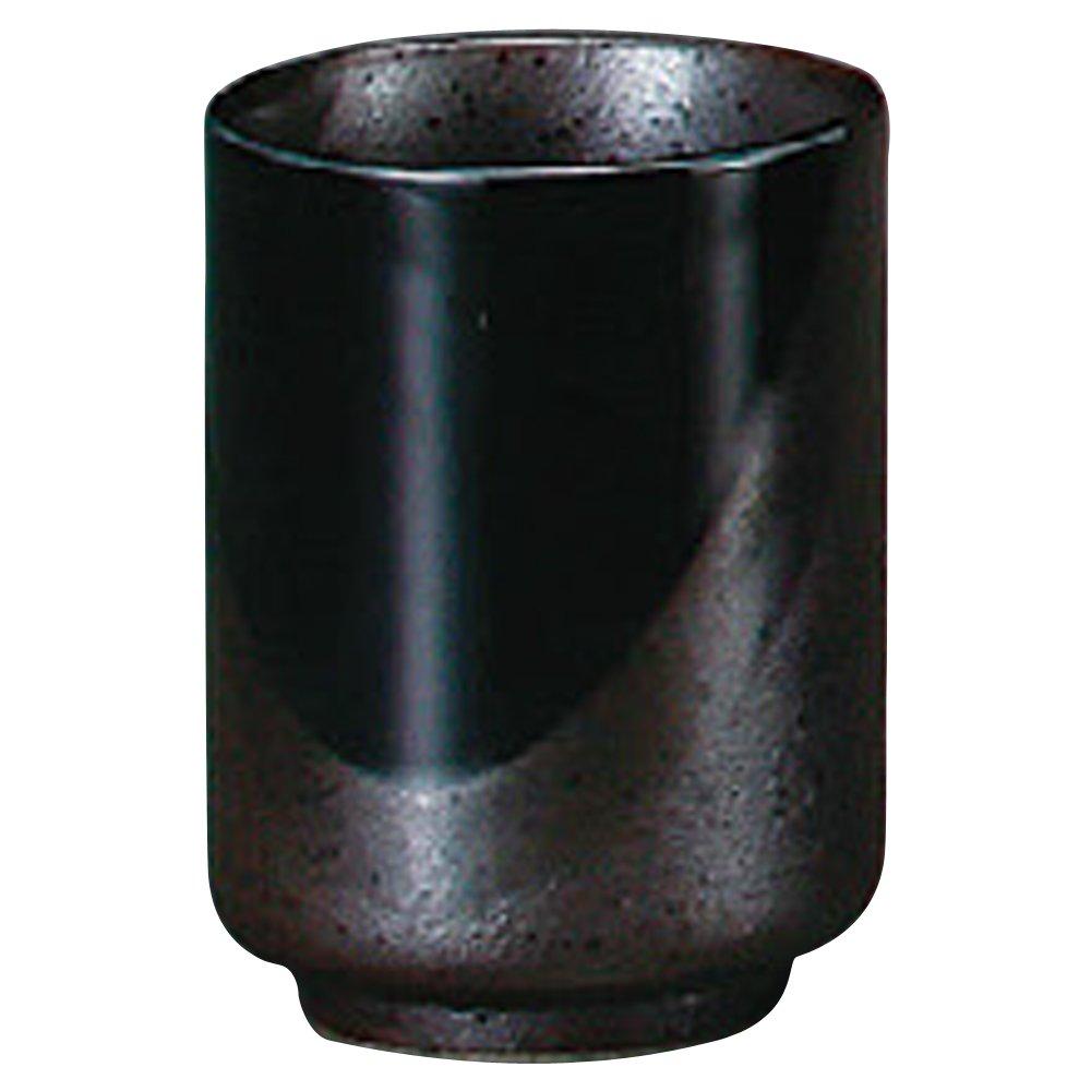 Yamashita Craft Black Glazed Iga x x Teacup, 6.1 6.1 8.5 cm, 35241-208