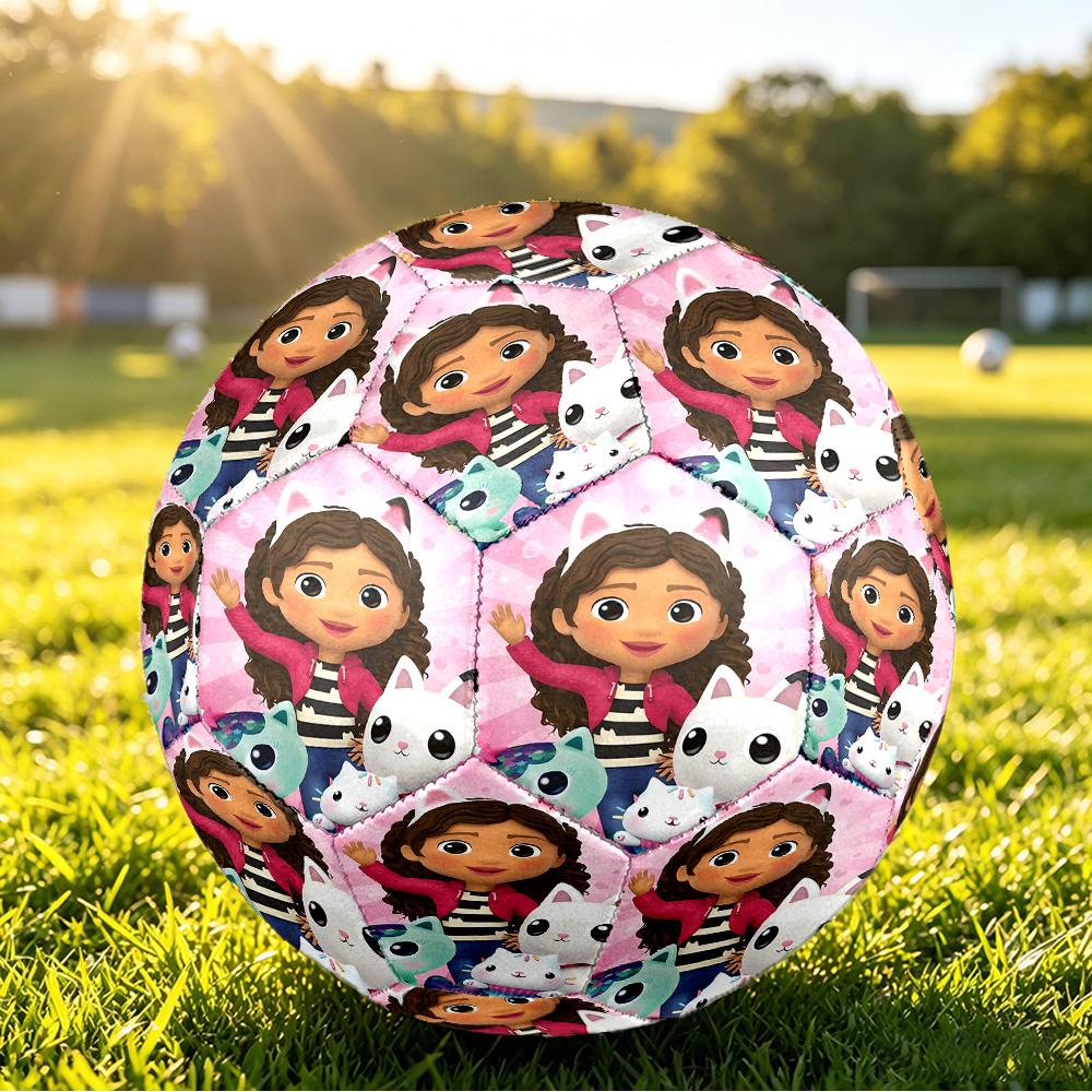 Size 5 Football Gabby’s Dollhouse Pattern, Wear‑Resistant Soccer Ball for Match Training Daily Sports Play