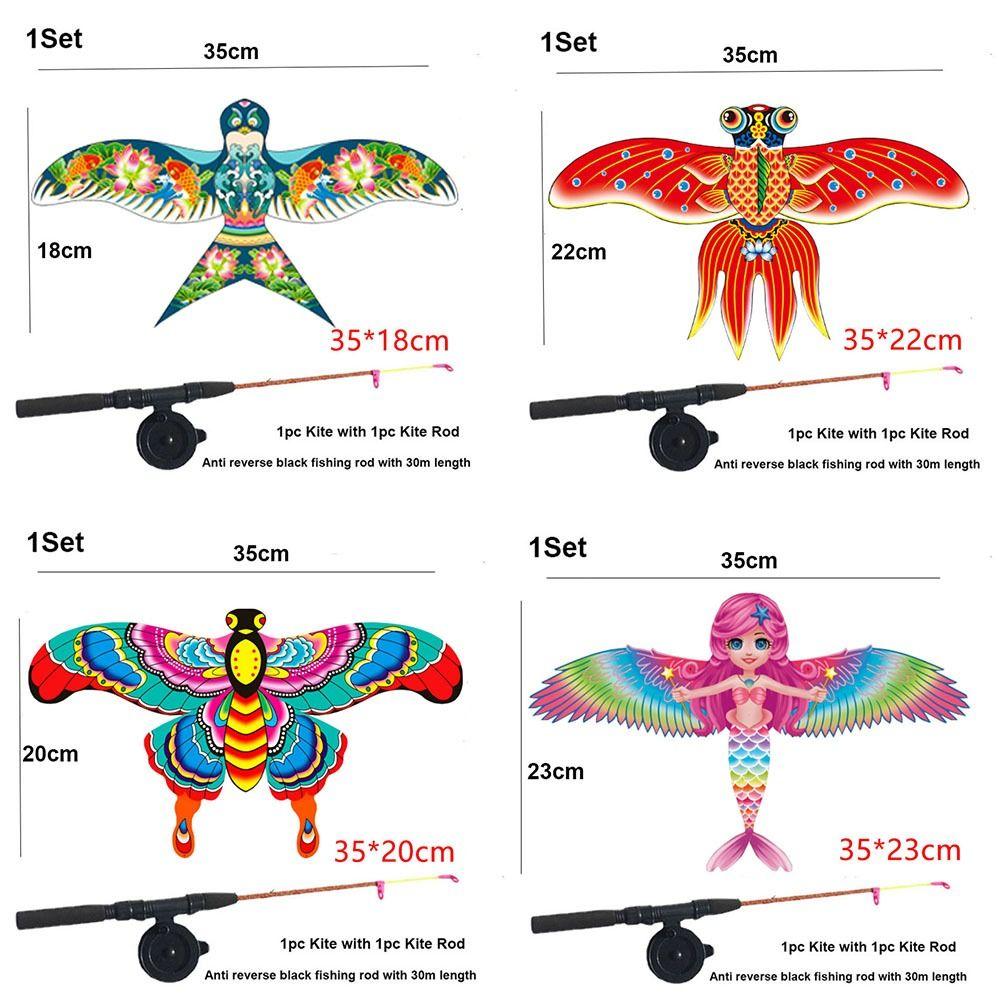 Cartoon Plastic Eagle Kite DIY Toy Flying Bird Kites Large Eagle Kites Garden Outdoor Sports