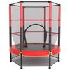 Indoor Trampoline for Kids & Adults with Safety Net - Fitness & Play Bouncing Bed