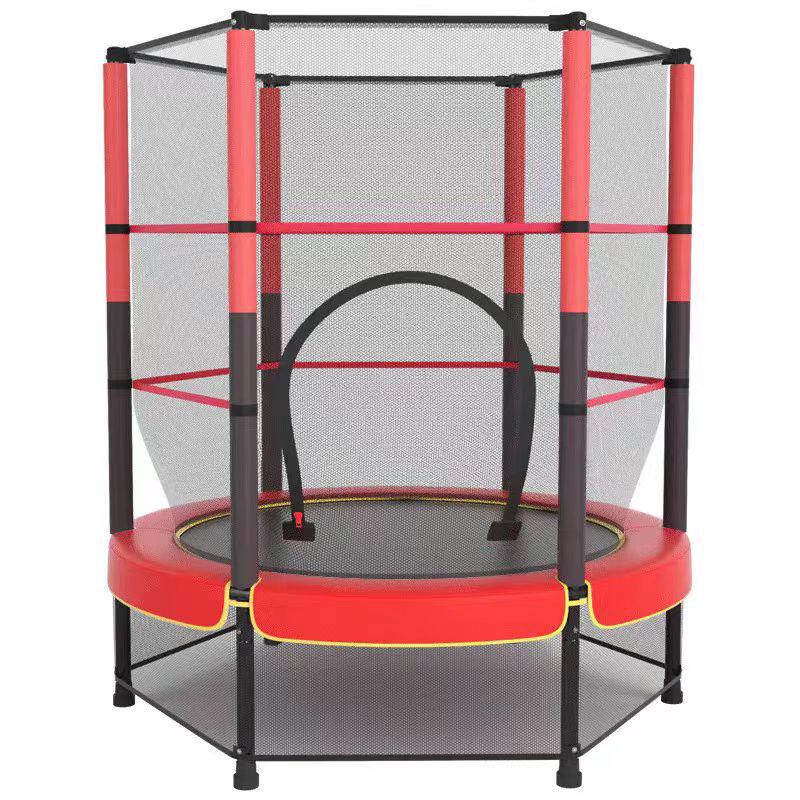 Indoor Trampoline for Kids & Adults with Safety Net - Fitness & Play Bouncing Bed