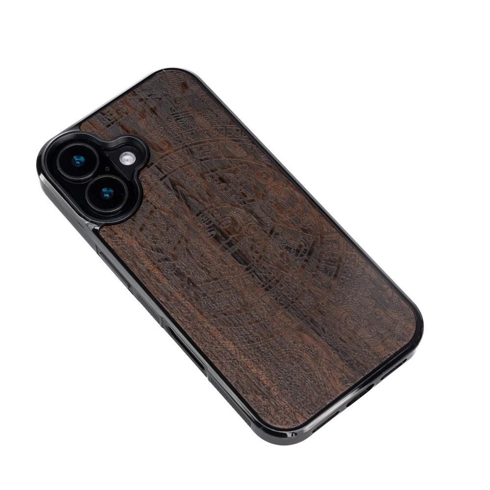 Bewood Wooden Case for iPhone 16 Aztec Calendar Ziricote