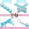Frienda 5 Pcs Pet Pearl Necklace Diamond Crystal Dog Pearl Necklace Collars with Bling Rhinestones Bone Dog Cat Jewelry Set Wedding Collar for Puppy