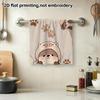 Cute Otter Print Bath Towel, Soft Absorbent Quick Dry Shower Towel, Kawaii Cartoon Otter Paw Pattern Towel for Kids And Adults