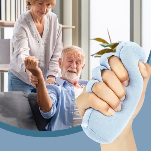 Elastická tréninková podložka pro úchop k prevenci kontraktur prstních kloubů - Pohodlný tréninkový polštářek na dlaně pro všechny věkové kategorie