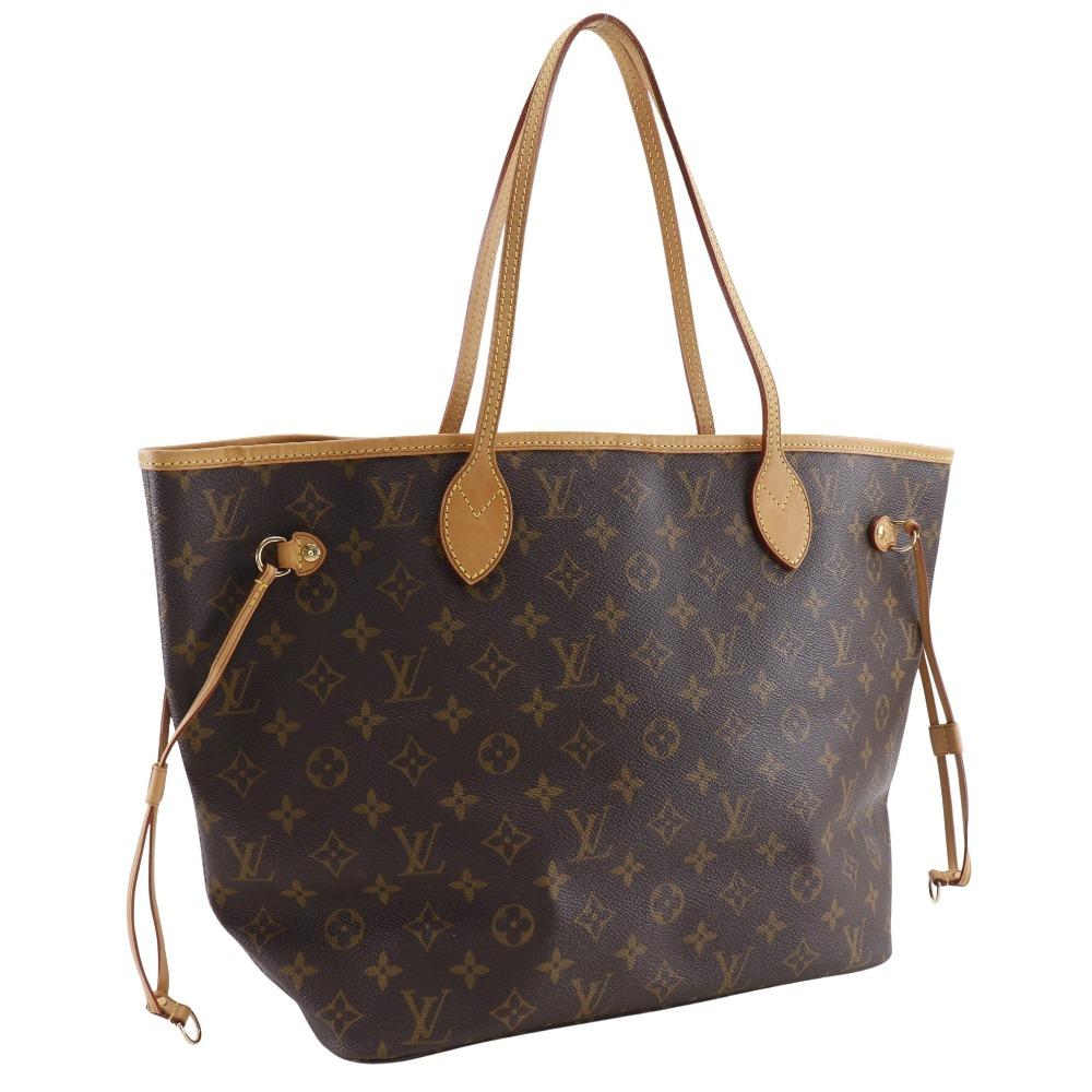 LOUIS VUITTON Neverfull MM Tote Bag M40156 Brown Monogram canvas Women Used