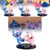 Entzückende Anime Stitch Angel Paar Figuren Pvc Modelle Perfekt für Autodekoration