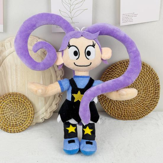 Soft Plush Character Doll Fluffy Stuffed Animal Cuddly Plush Friend for Hugging Sleeping Collecting Bedroom Office Decor