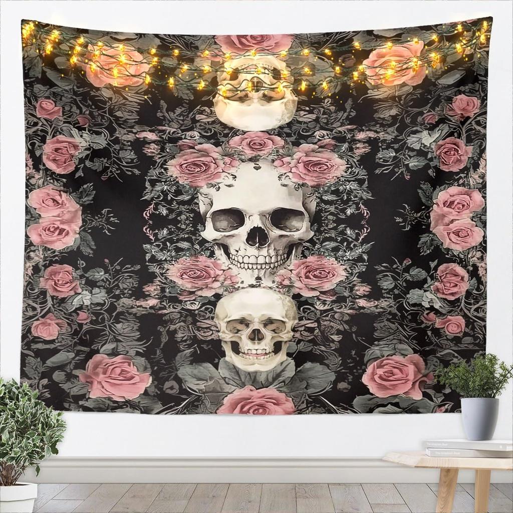 Chinese Dragon Kids Tapestry,Sakura Flowers Waterfall Natural Wall Tapestries,Girls Boys Room Decor,Cherry Blossom Lake Romantic