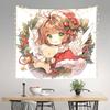 Christmas Cardcaptor Sakura Cutecore Tapestry Wall Hanging Blanket Tapestry Home Decor Items Wall Decorations