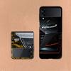 Une Berline de Luxe Magique Pour Samsung Galaxy Z Flip 5 4 3 Coque Rigide Anti-Choc Téléphone Z Flip 6 7 5G Z Flip 5 4 5G TPU PC Har
