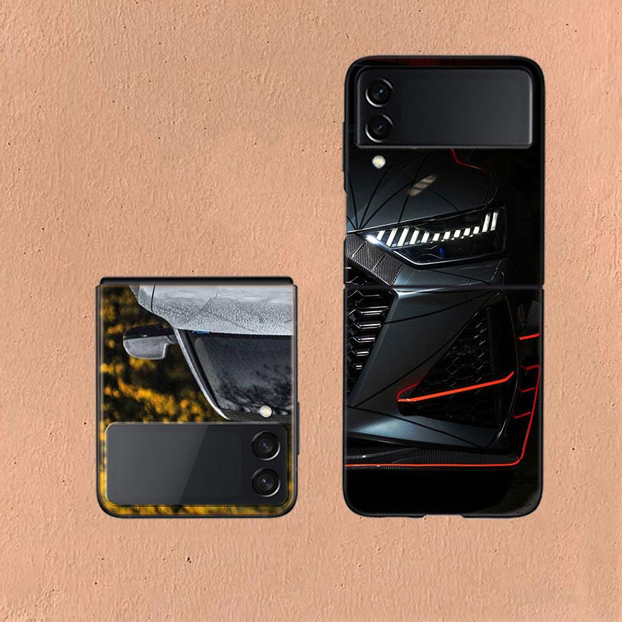 Une Berline de Luxe Magique Pour Samsung Galaxy Z Flip 5 4 3 Coque Rigide Anti-Choc Téléphone Z Flip 6 7 5G Z Flip 5 4 5G TPU PC Har