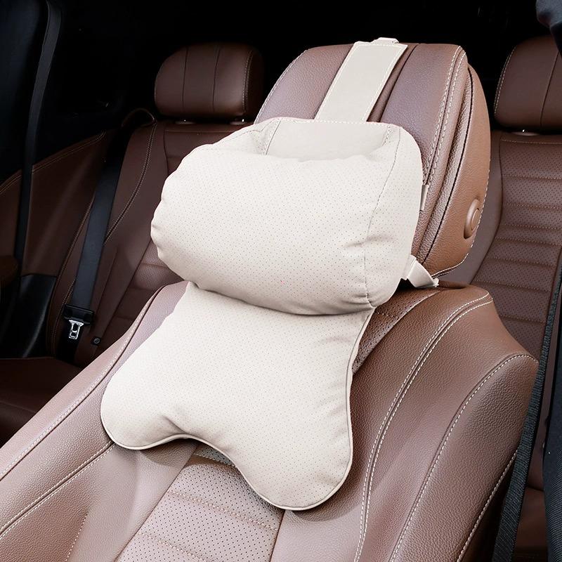 Car Seat Headrest Universal Travel Rest Breathable Neck Pillow Protect Neck Soft Comfortable Neck Rest Car Accessories