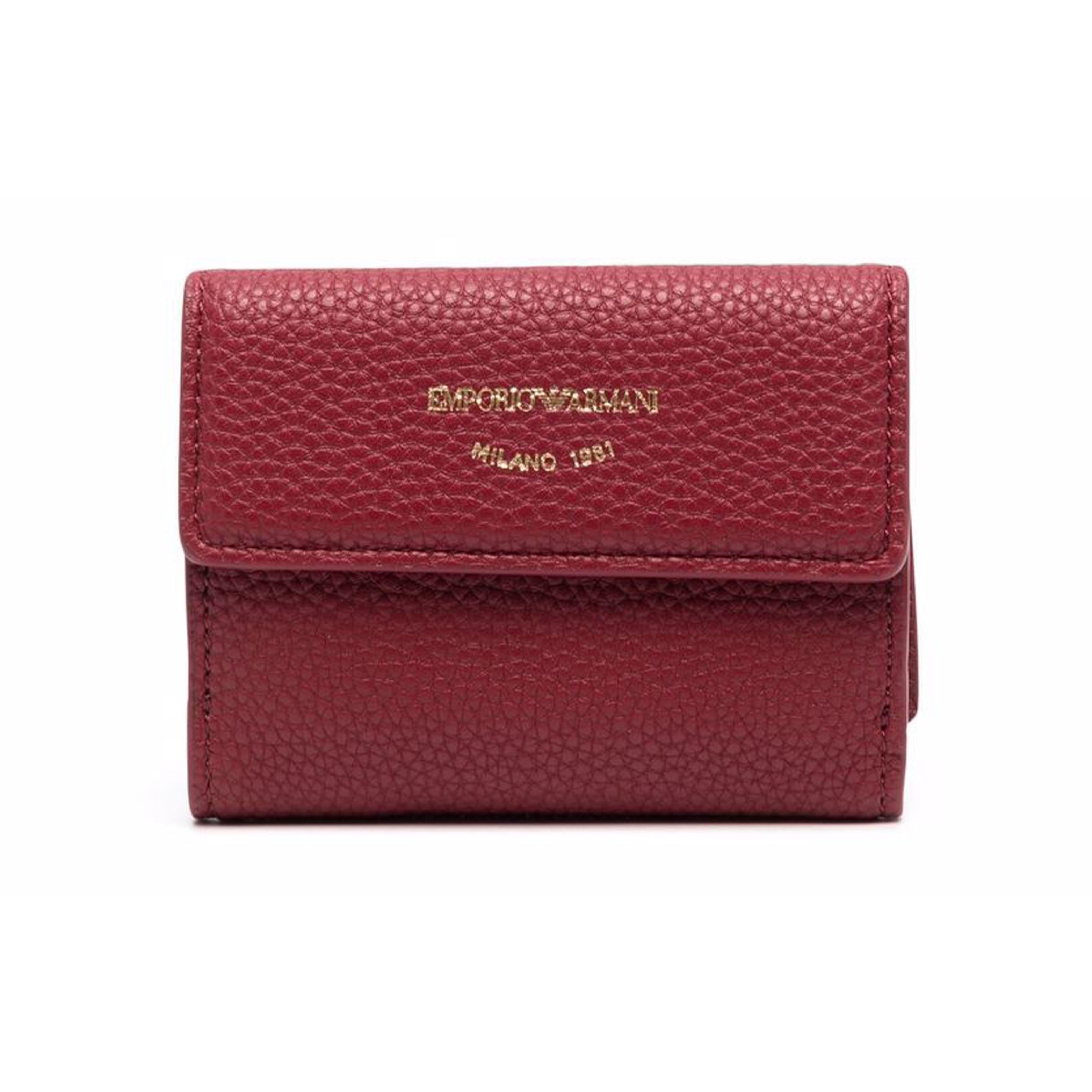 

Emporio Armani Casual Style Polyurethane Wallet Women Wallet Red Y3H215-YFW9B-80401 Red