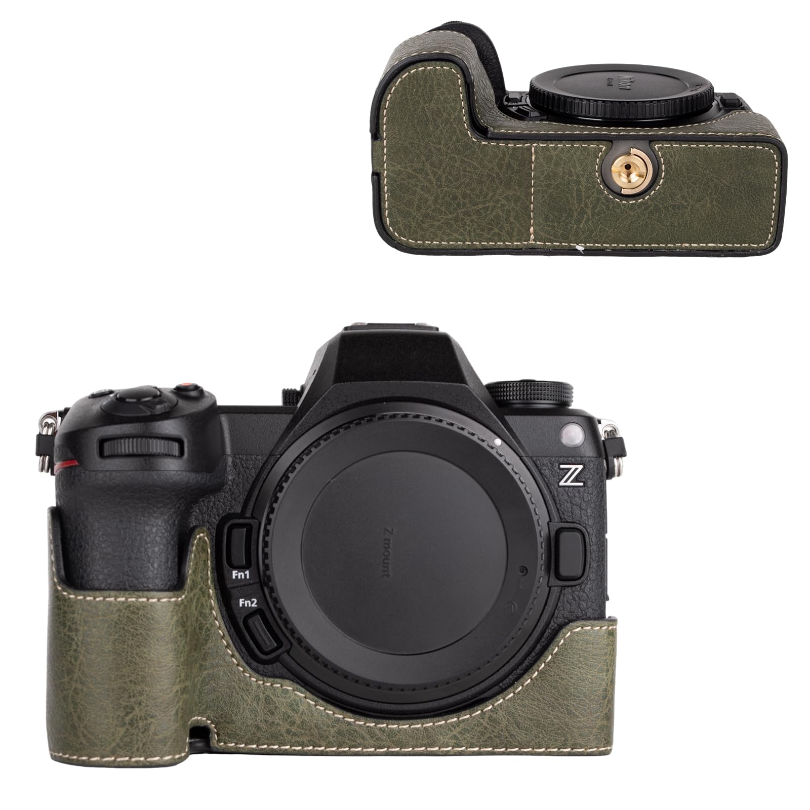 

VOVMOEYA Half Case for Nikon Z6III Mirrorless Dedicated Body Case for Nikon Z6III Half Cover for Nikon Z6III Camera Half Base Case with Screw Hole and