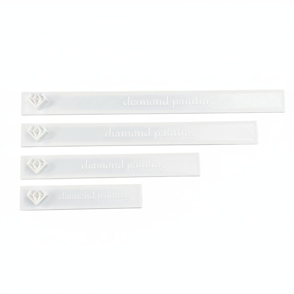 4Pcs Plastic Diamond Art Rulers Connectable Bead Alignment Guides New Diamond Painting Rulers