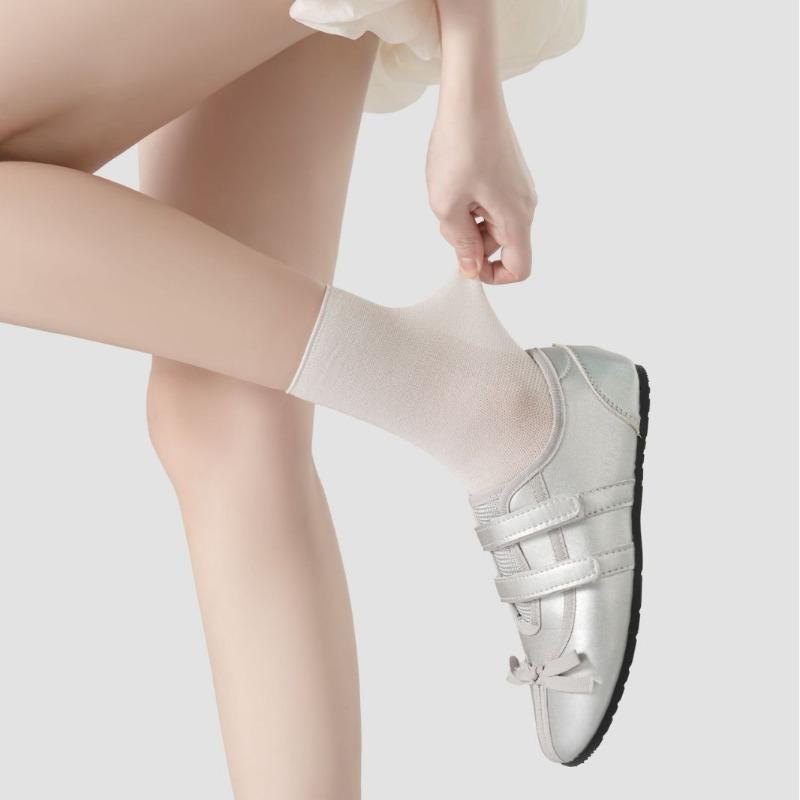 Women's Summer Ultra Thin Mesh Cool Breathable Air Conditioning Stack Socks