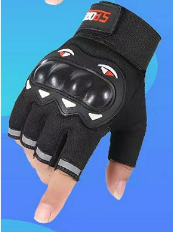 Off-Road Riding Gloves: Half-Finger for Motorcycles & Bicycles, Full-Finger Touchscreen for Mountain Biking. One Size