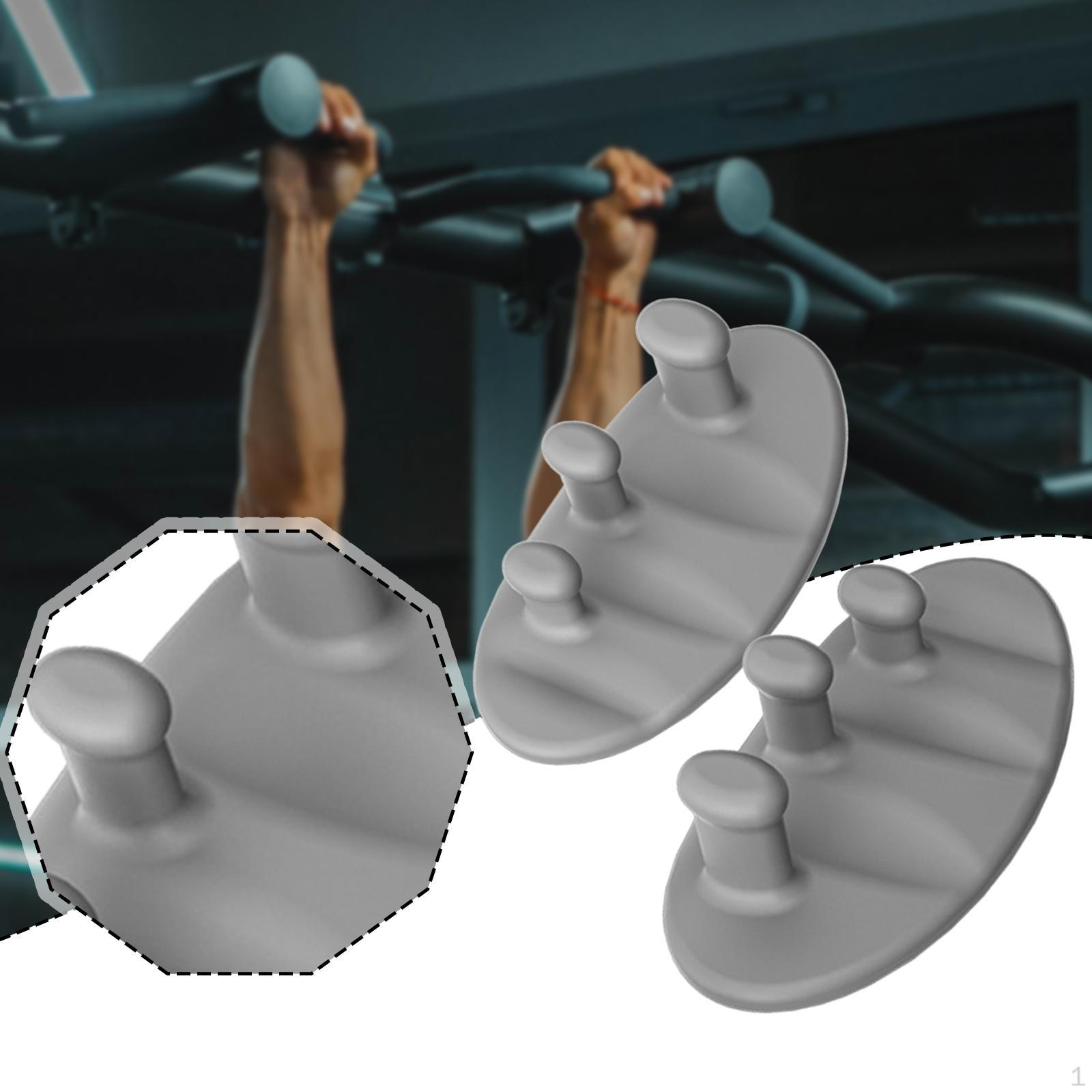 

2 Pack Silicone Grips for Weight Training And Deadlift серый