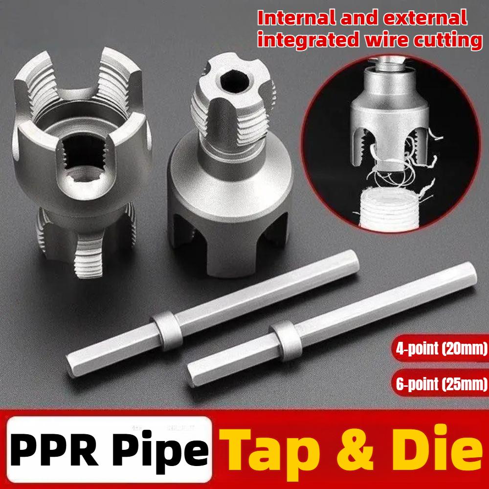 Integriertes internes und externes Gewindeschneidwerkzeug für Rohre Gewindeschneidwerkzeug für PVC-Rohre für 1/2'' 3/4'' Rohre
