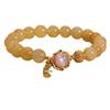 Women's Citrine Stone Bracelet - Ancient Style Gift for Girlfriend or Bestie