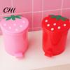Secchio della Spazzatura Pattumiera Grande Capacità Buona Capacità di Carico Forma Raffinata Conveniente Alta Durabilità Contenitore per Rifiuti Decorativo Plastica Stile Fragola