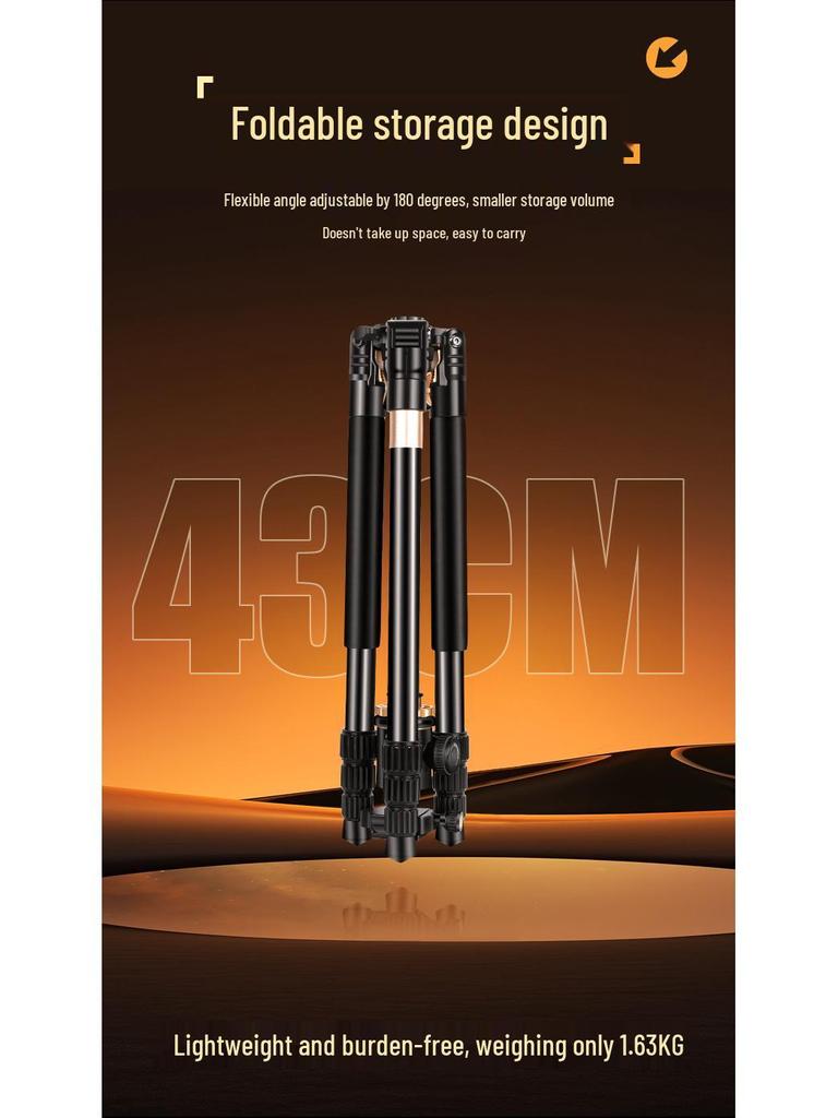 Lightweight Era Q999HE/HR Horizontal Center Column Tripod for Phones & DSLRs - Multifunctional Overhead Shot Capability