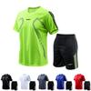 Herr Snabbtorkande Lös Passform Kortärmad Löpar T-shirt - Plus Size Casual Sportkläder