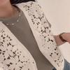 Early Autumn Women's Hollow Crochet Knit Vest - Loose, Plus-Size Woolen Sleeveless Top