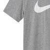 Nike Men's Retro Logo Print Short-Sleeve T-Shirt in Grey