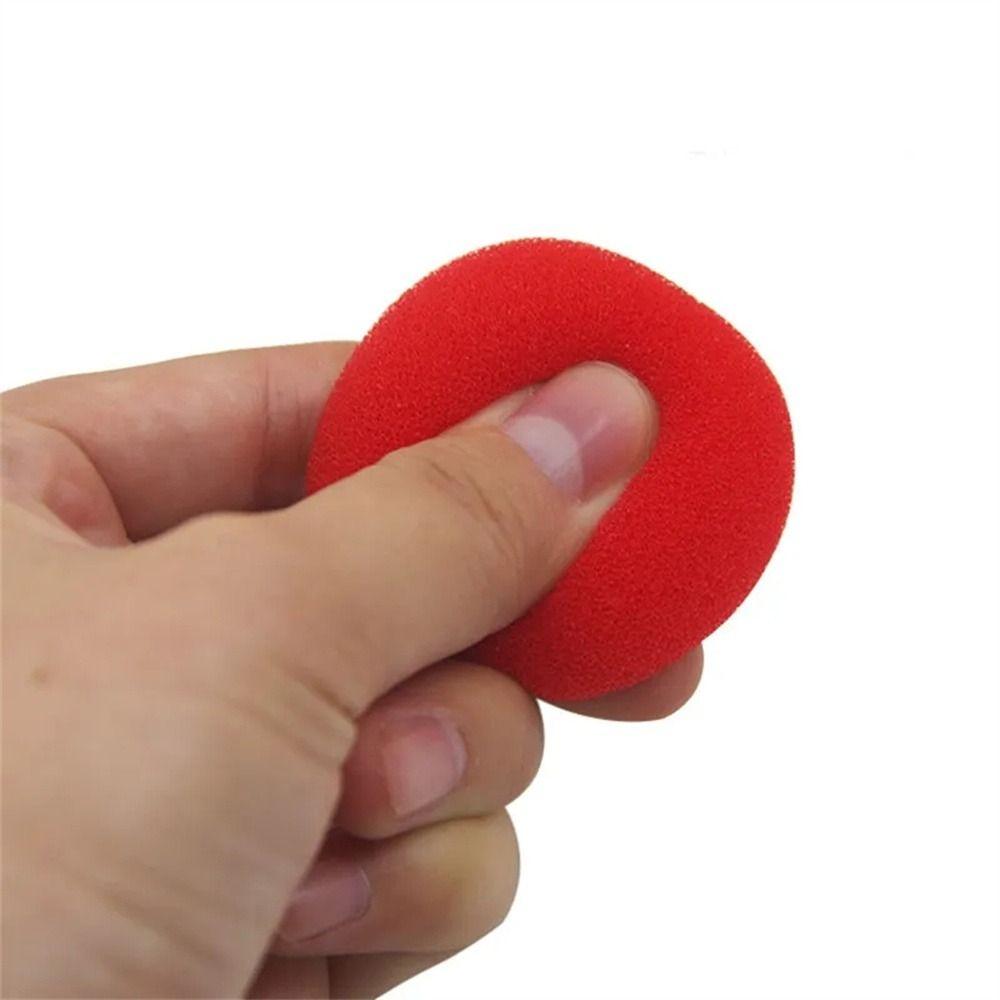 Super Soft Sponge Magic Tricks Gimmick Red Sponge Ball Children Finger Sponge Ball  Close-up